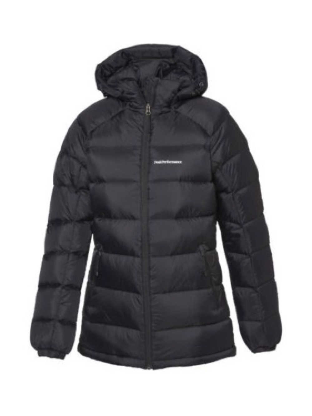 Peak Performance W Ilma DJ Down Puffer Jacket Black Hooded Quilted Size S